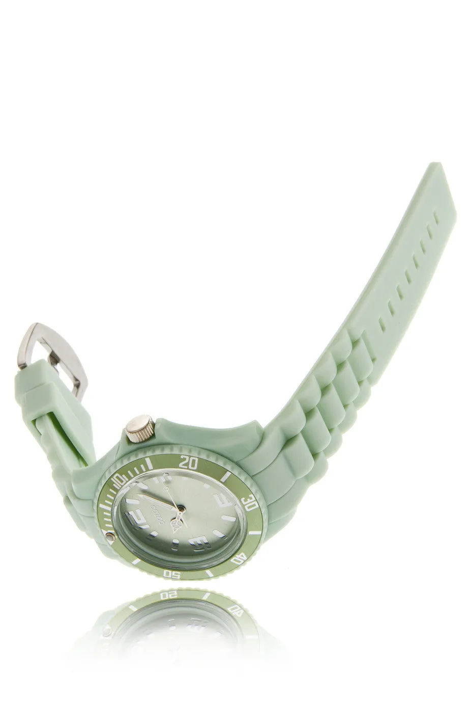 JADE Pastel Green Silicone Watch