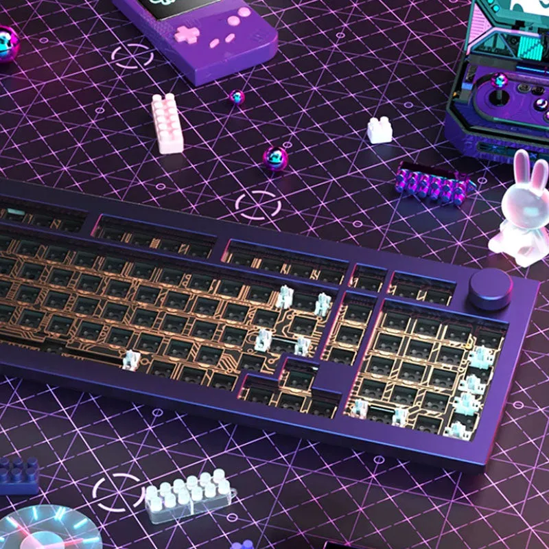 JAMESDONKEY RS2 Cyberpunk Aluiminum Wireless Mechanical Keyboard