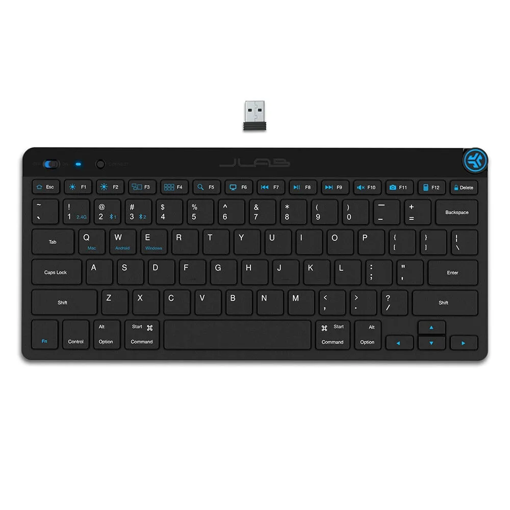 JLab GO keyboard Universal Bluetooth QWERTY English Black