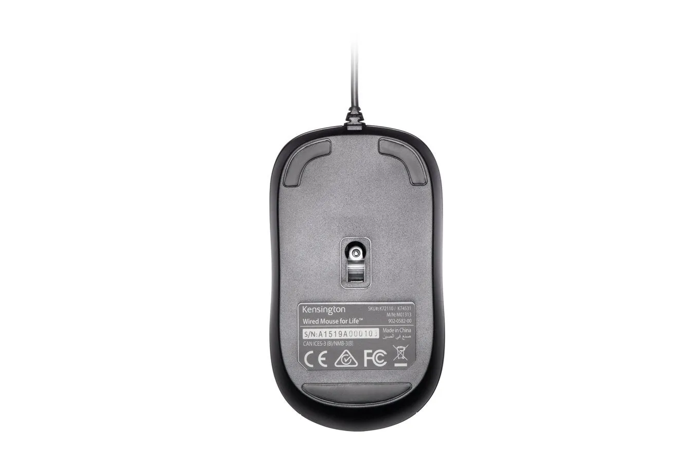 Kensington Valumouse - Mouse - Right And Left-Handed - Optical - 3 Buttons - Wired - Usb - Black