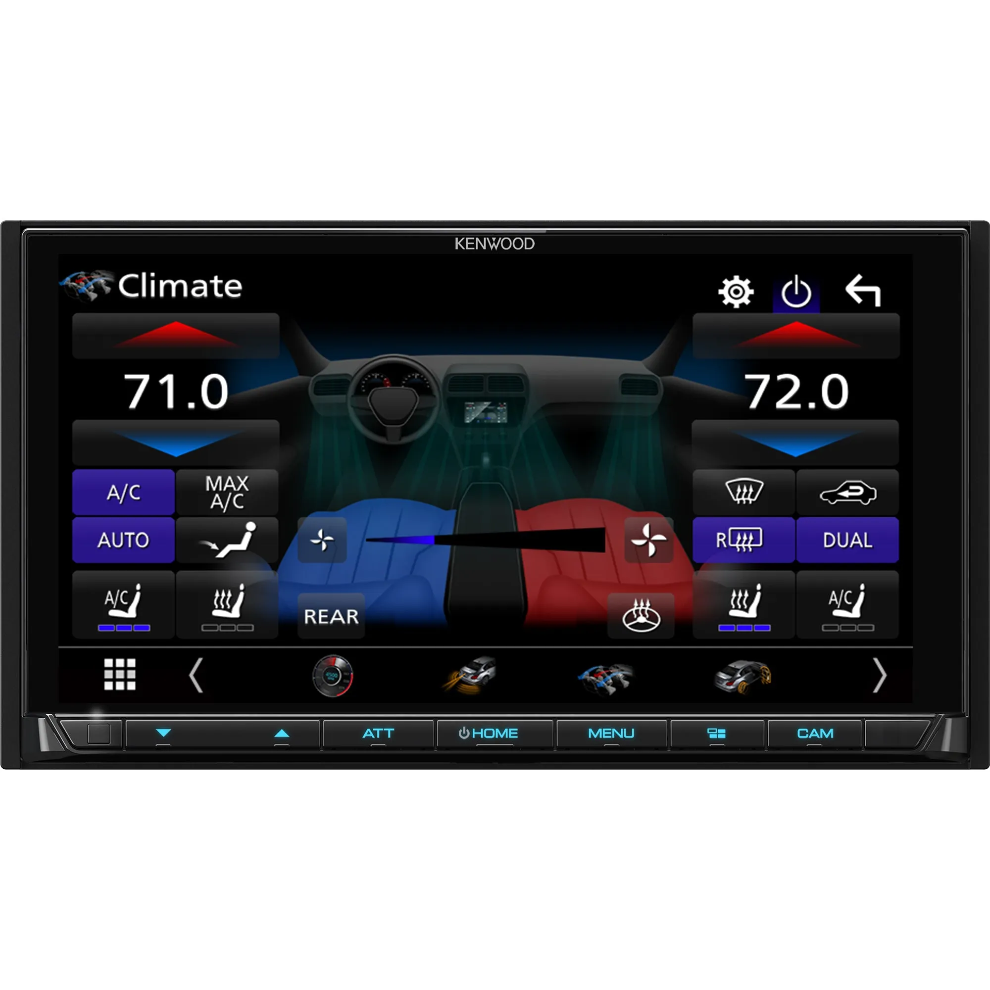 Kenwood DMX958XR Multimedia Car Stereo Receiver Wireless Apple CarPlay and Android Auto