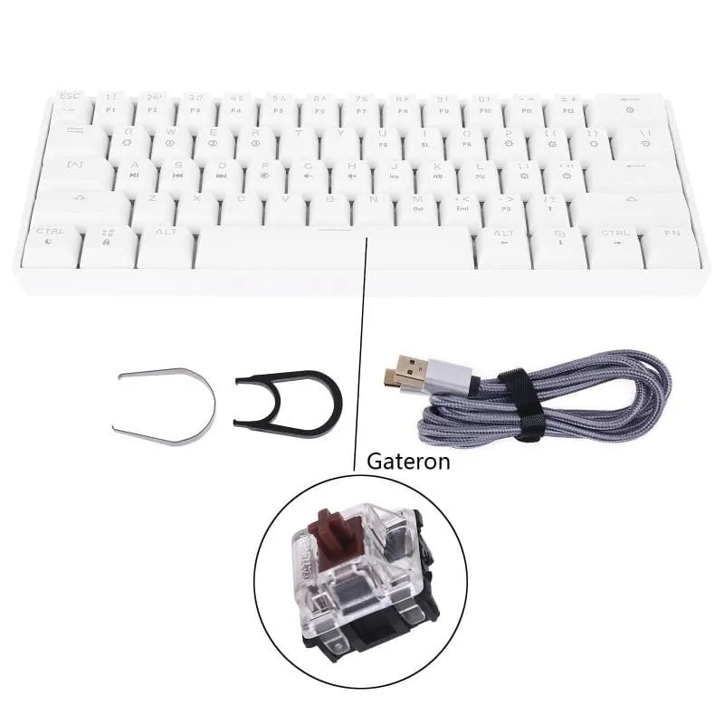 Key Mechanical Keyboard With USB Wired LED