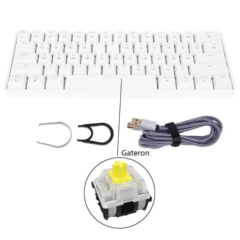 Key Mechanical Keyboard With USB Wired LED