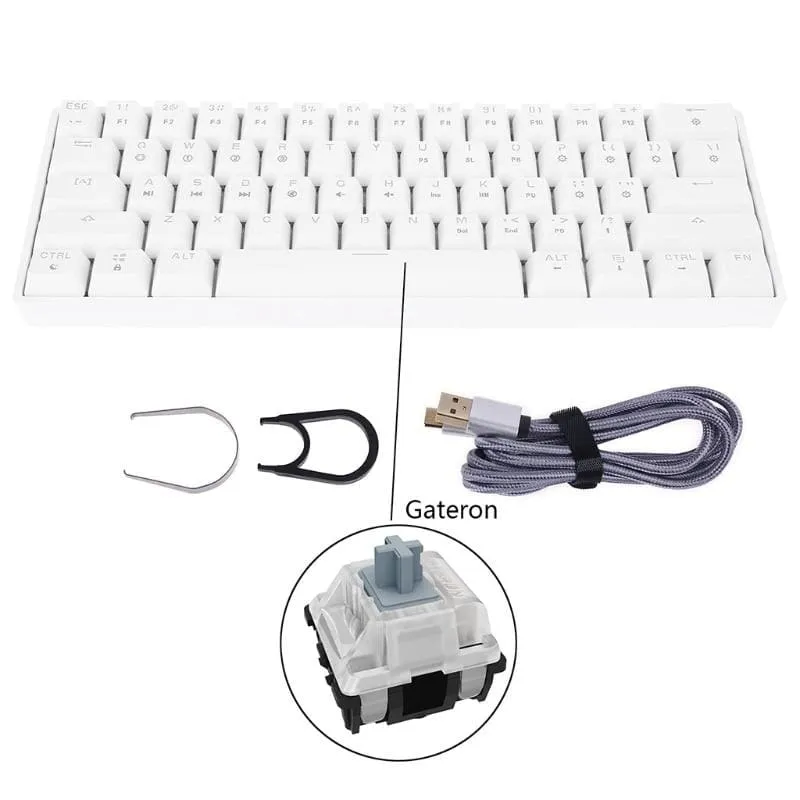 Key Mechanical Keyboard With USB Wired LED