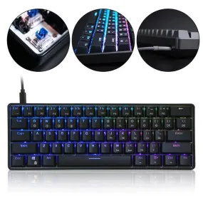 Key Mechanical Keyboard With USB Wired LED