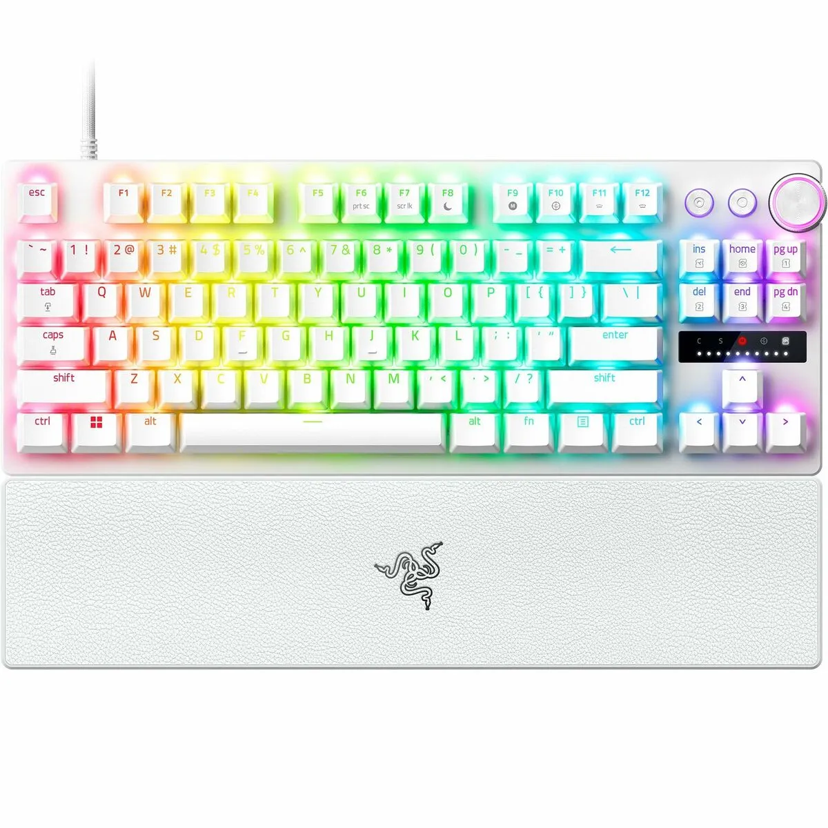 Keyboard Razer Huntsman V3 Pro White Spanish Qwerty