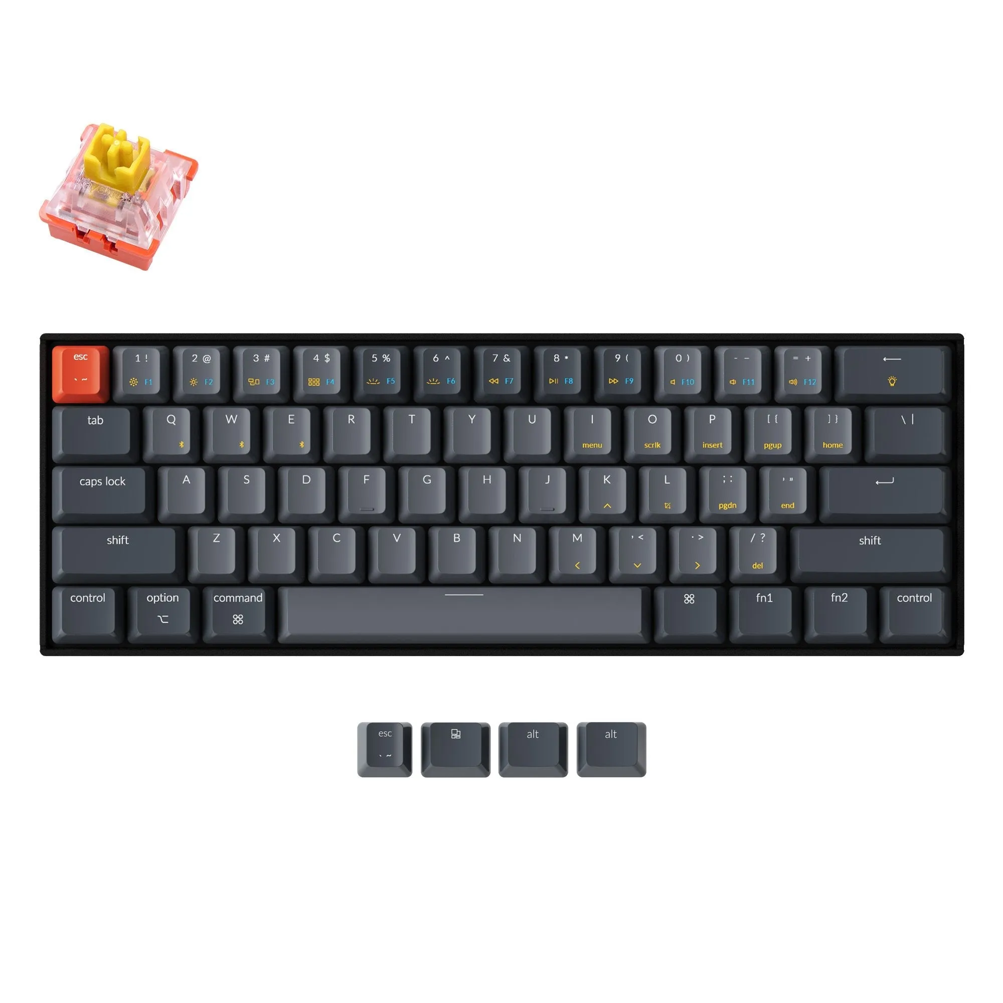 Keychron K12 Wireless Mechanical Keyboard (US ANSI Layout)