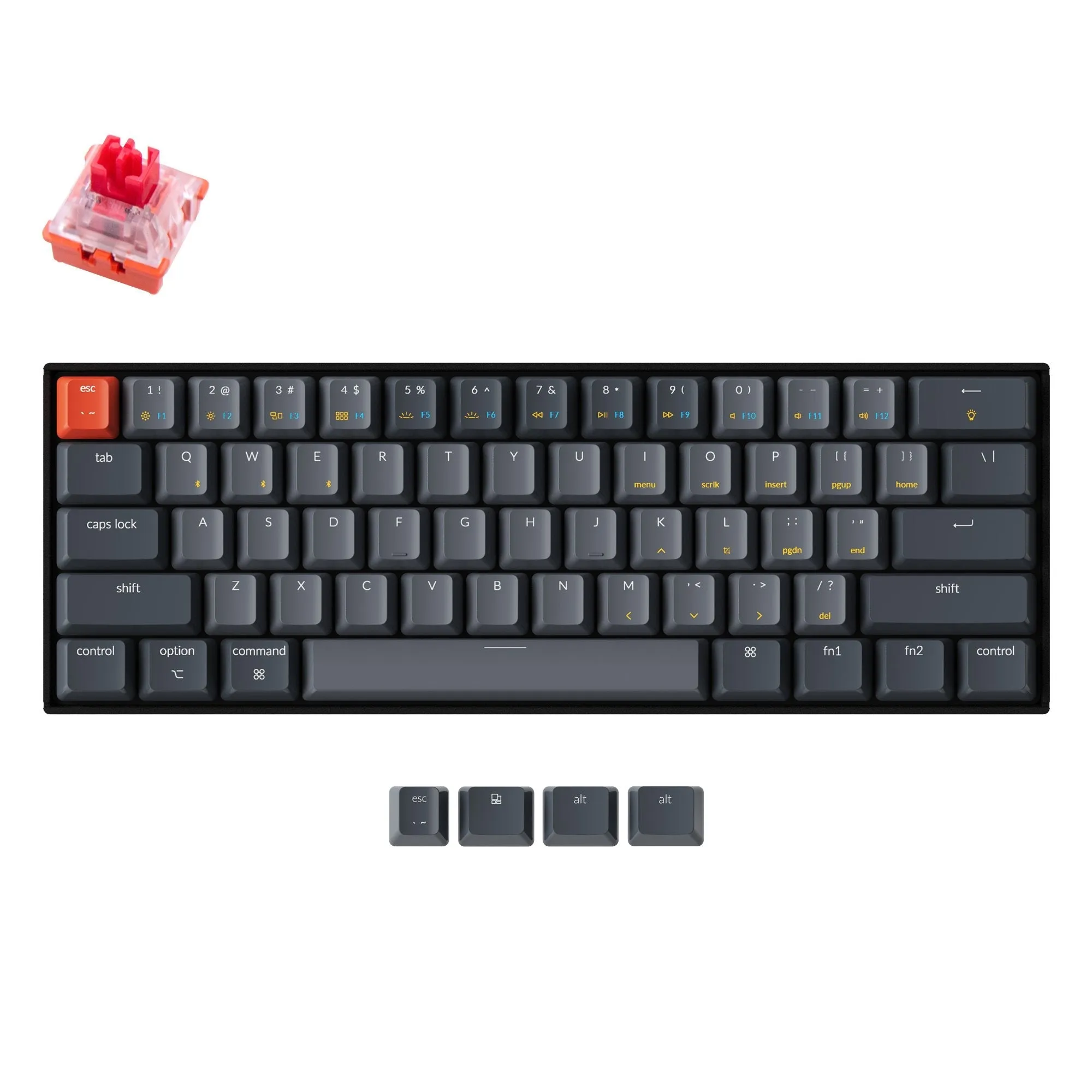 Keychron K12 Wireless Mechanical Keyboard (US ANSI Layout)