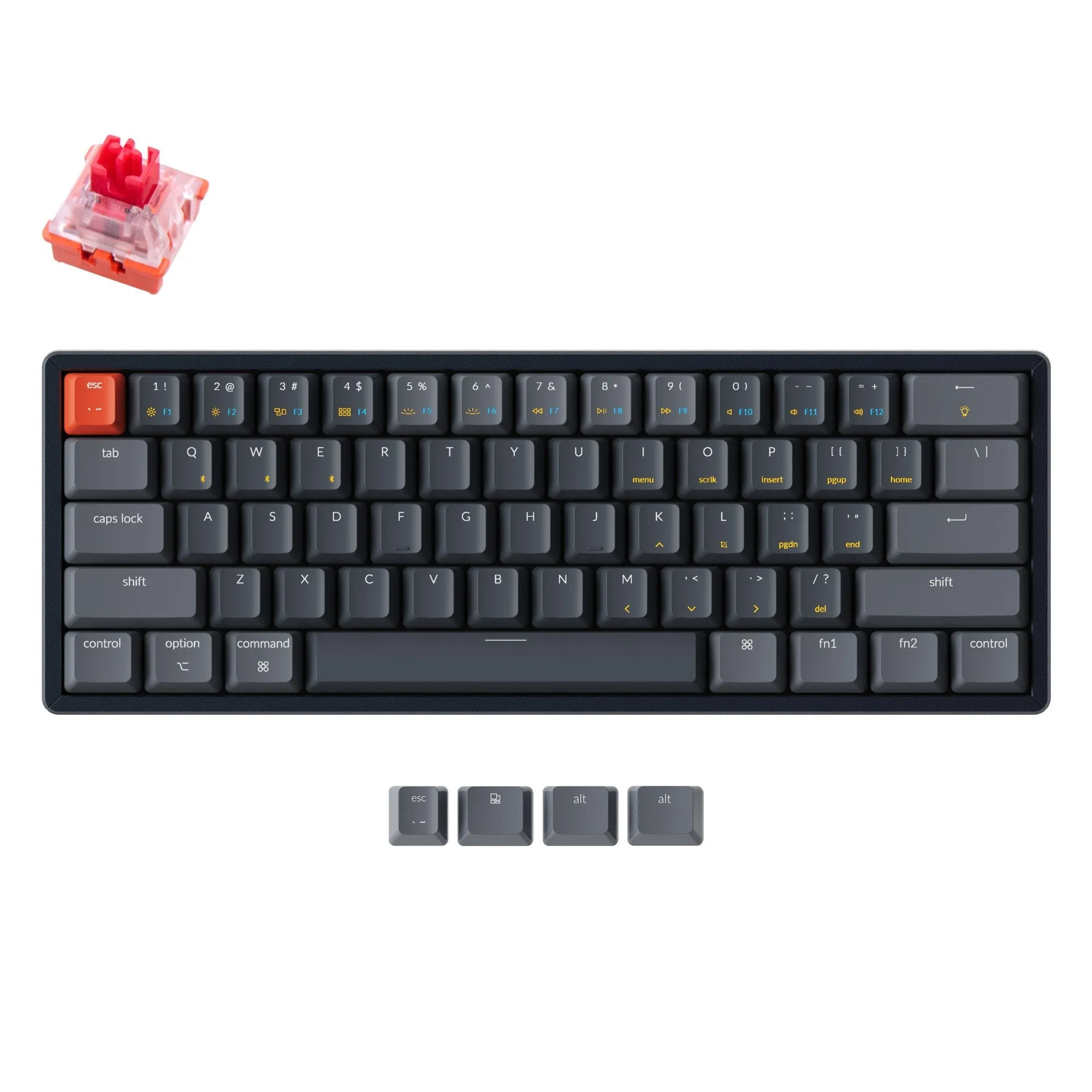 Keychron K12 Wireless Mechanical Keyboard (US ANSI Layout)