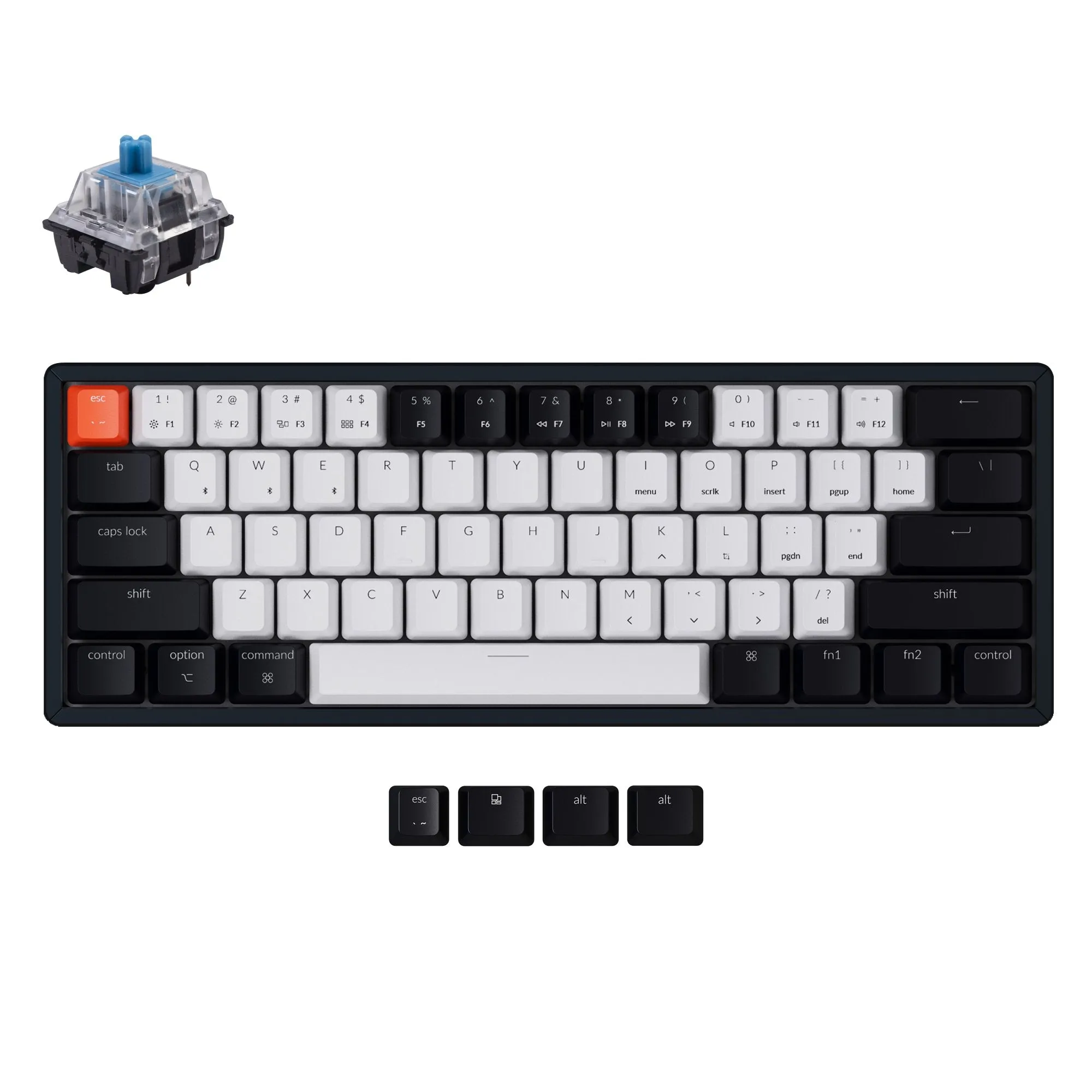 Keychron K12 Wireless Mechanical Keyboard (US ANSI Layout)