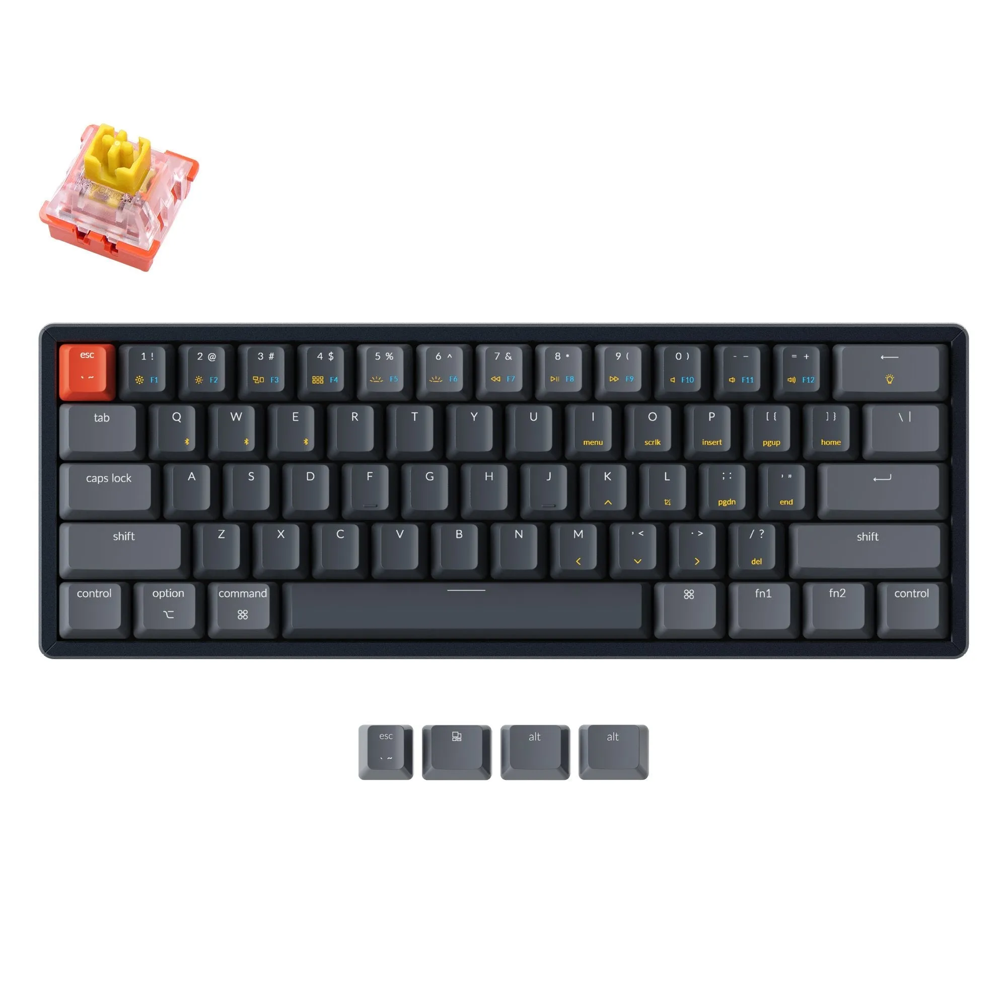 Keychron K12 Wireless Mechanical Keyboard (US ANSI Layout)