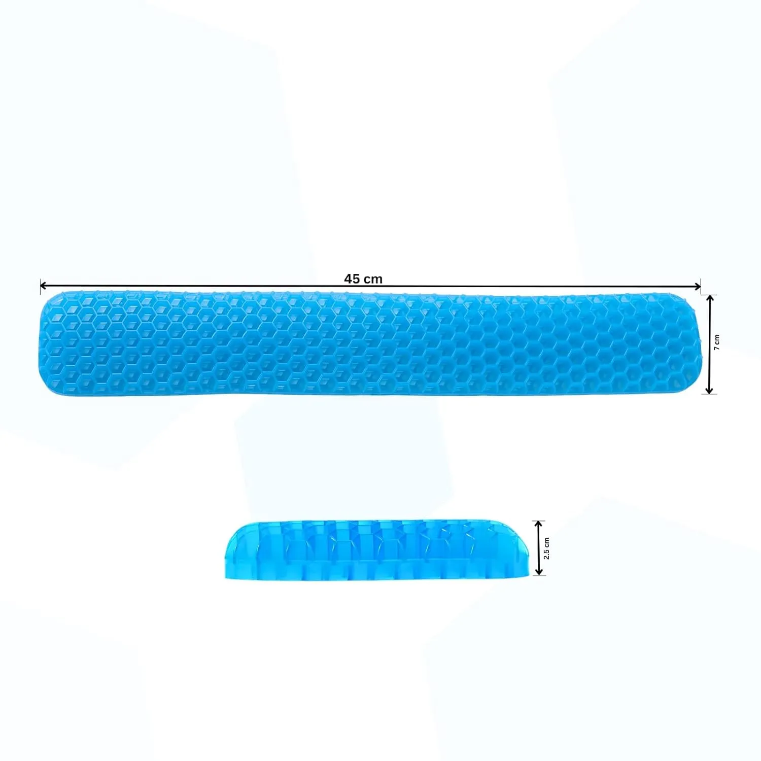 Kuber Industries Keyboard Wrist Pad | Mouse Wrist Pad | Non-Slip Bottom Wrist Pad | Relieve Wrist Pain and Fatigue | Ideal for Typing and Gaming | T-D002 | Pack of 2 | Blue