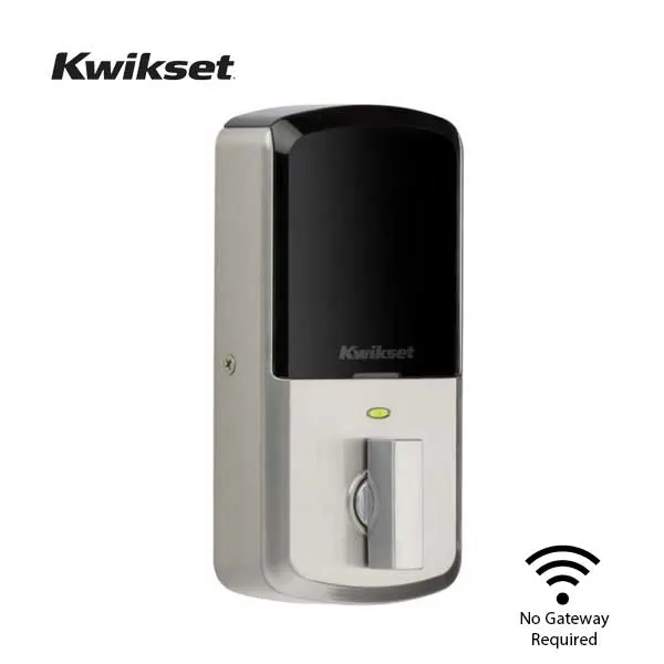 Kwikset - Halo 938 - Electronic Deadbolt - Wi-Fi - SmartKey Technology - 15 - Satin Nickel