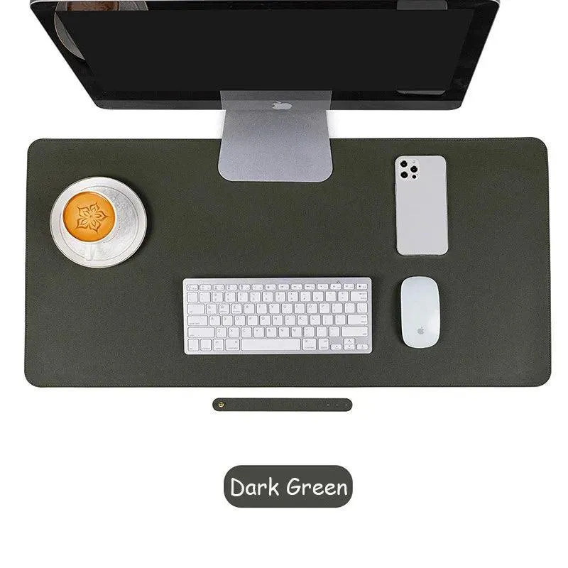 Large PU Leather Desk Mat: Waterproof Mouse Pad for Professional Gaming