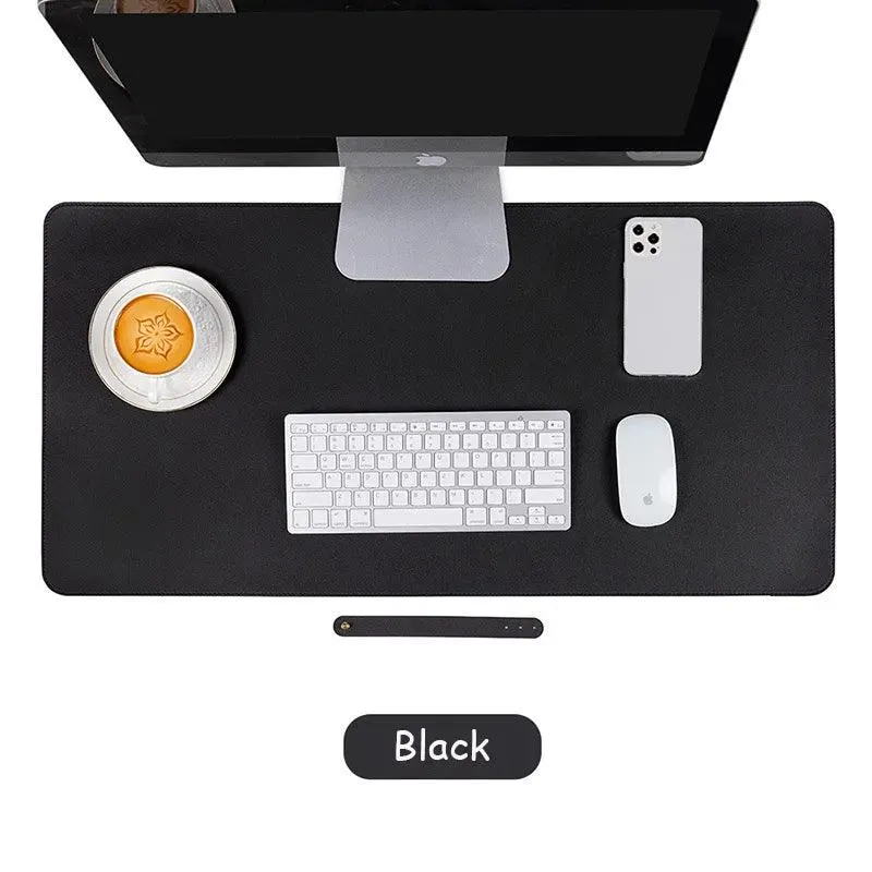 Large PU Leather Desk Mat: Waterproof Mouse Pad for Professional Gaming