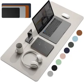 Large Size Office Desk Protector Mat PU Leather Waterproof Mouse Pad