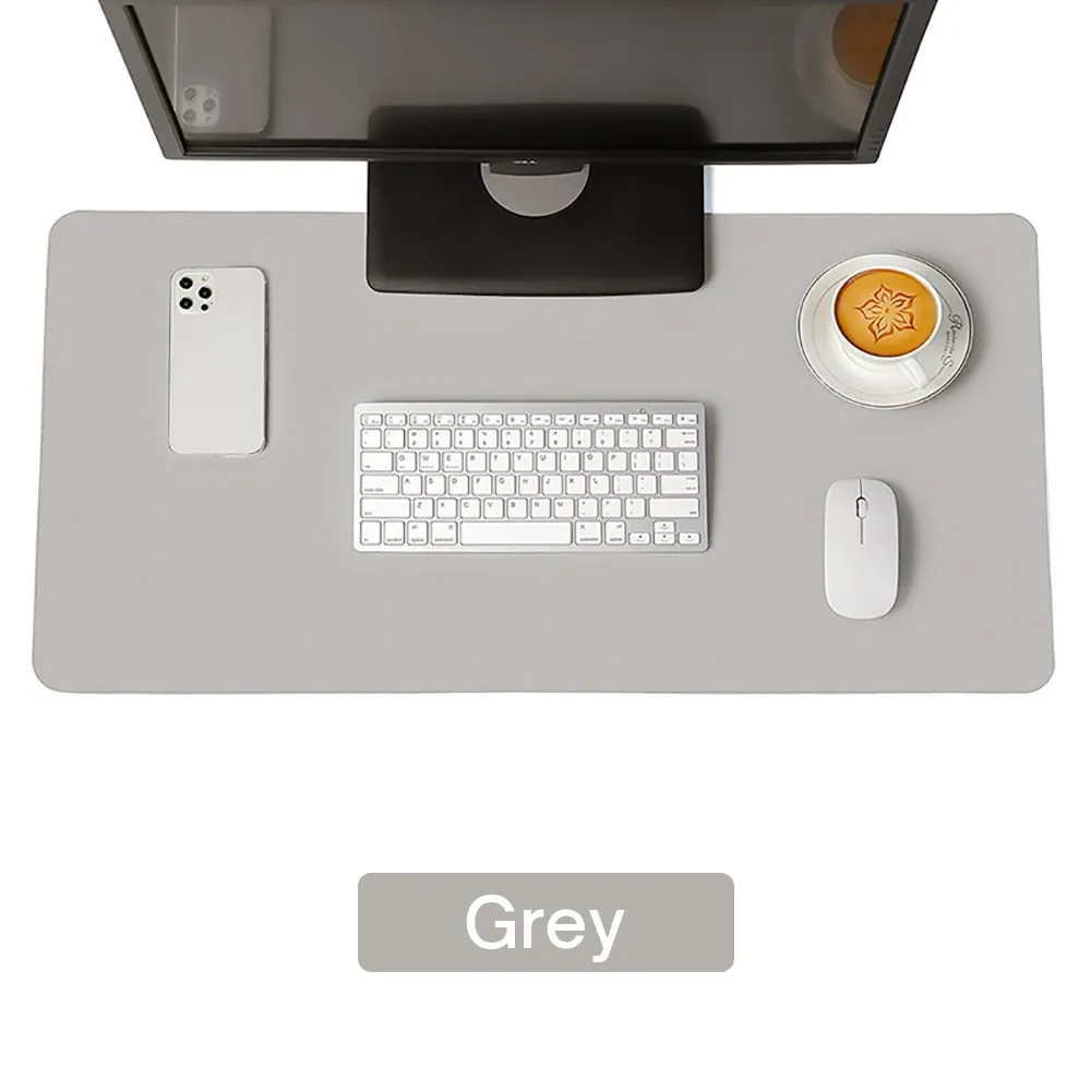 Large Size Office Desk Protector Mat PU Leather Waterproof Mouse Pad