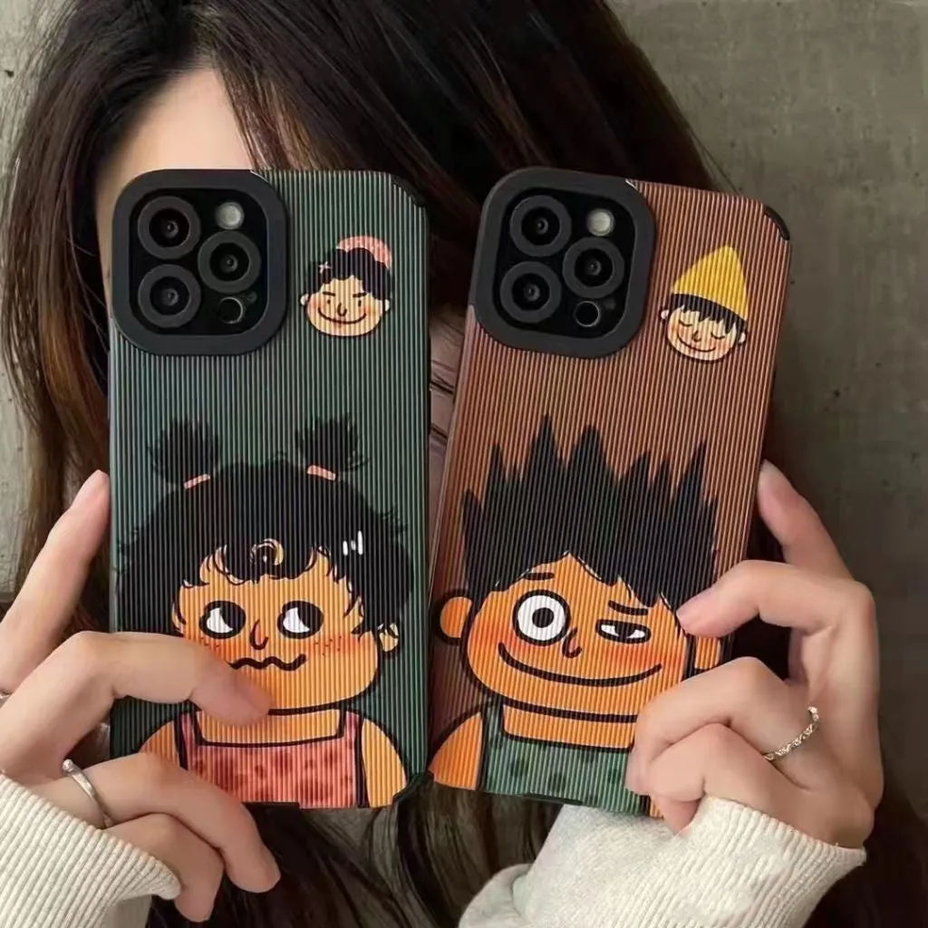 Leather Silicone Cartoon Hard Case For Vivo