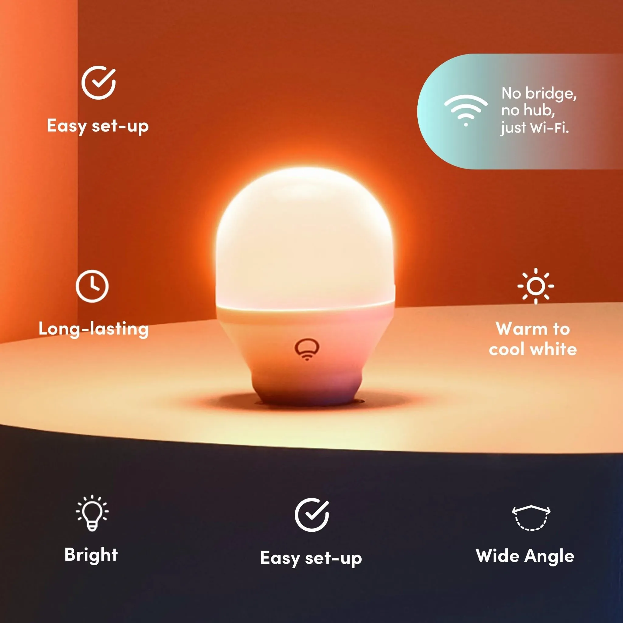 LIFX Warm to White A60 1000lm B22 Smart Bulb