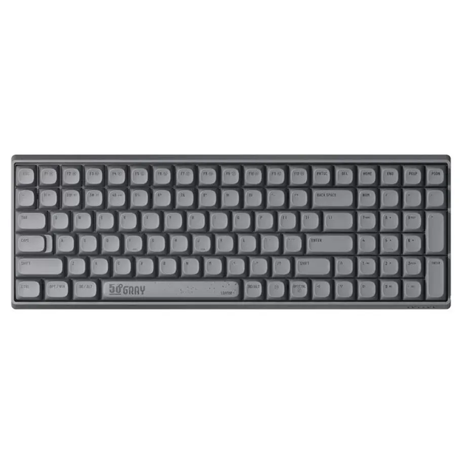 LOFREE Loflick 3 Mode wireless mechanical keyboard bluetooth 5.0 gaming Cement Grey Red Switch laptop tablet 68 and 100 keys