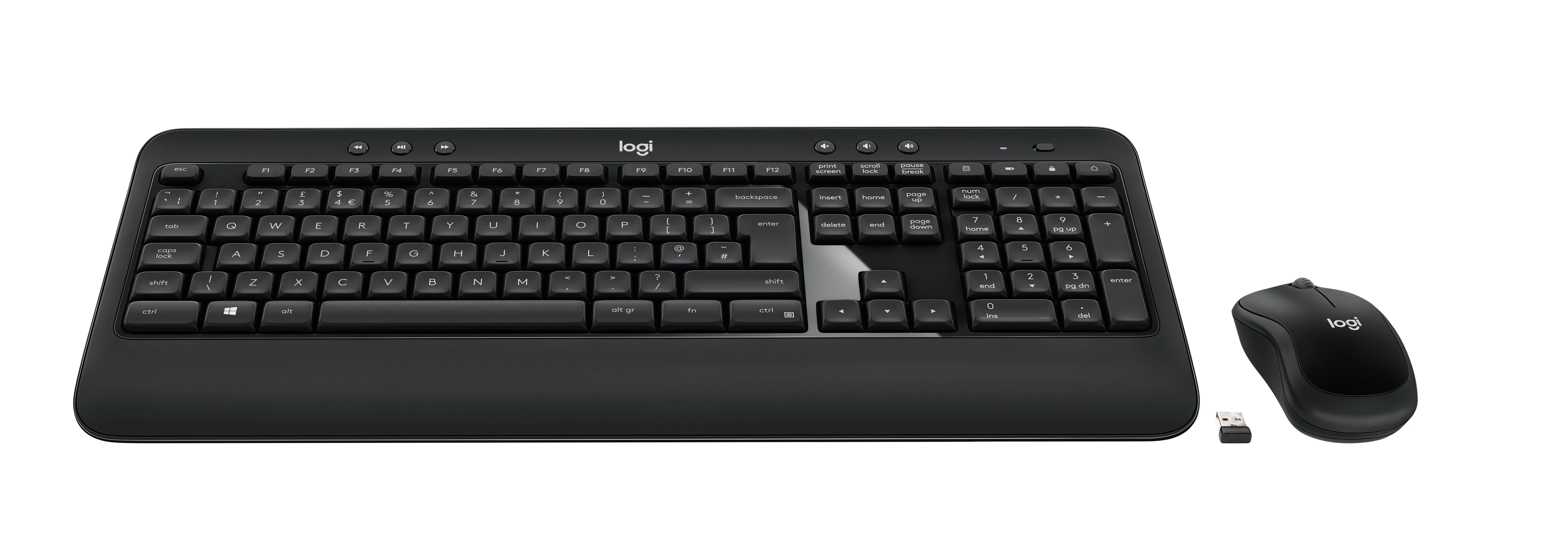 Logitech Advanced Combo - Keyboard And Mouse Set - Wireless - Uk