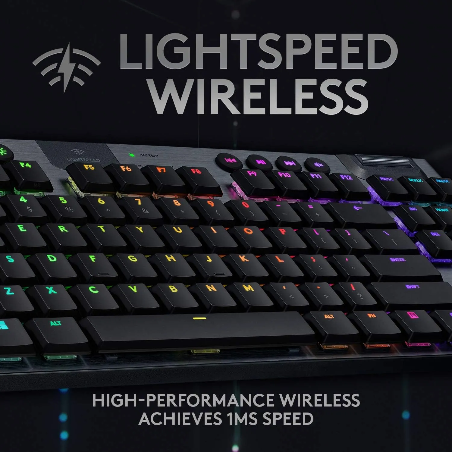 Logitech G915 X Lightspeed TKL 無線 RGB 機械電競鍵盤 - Charming Black 黑色 英文 敲擊感軸 920-012738 原裝行貨