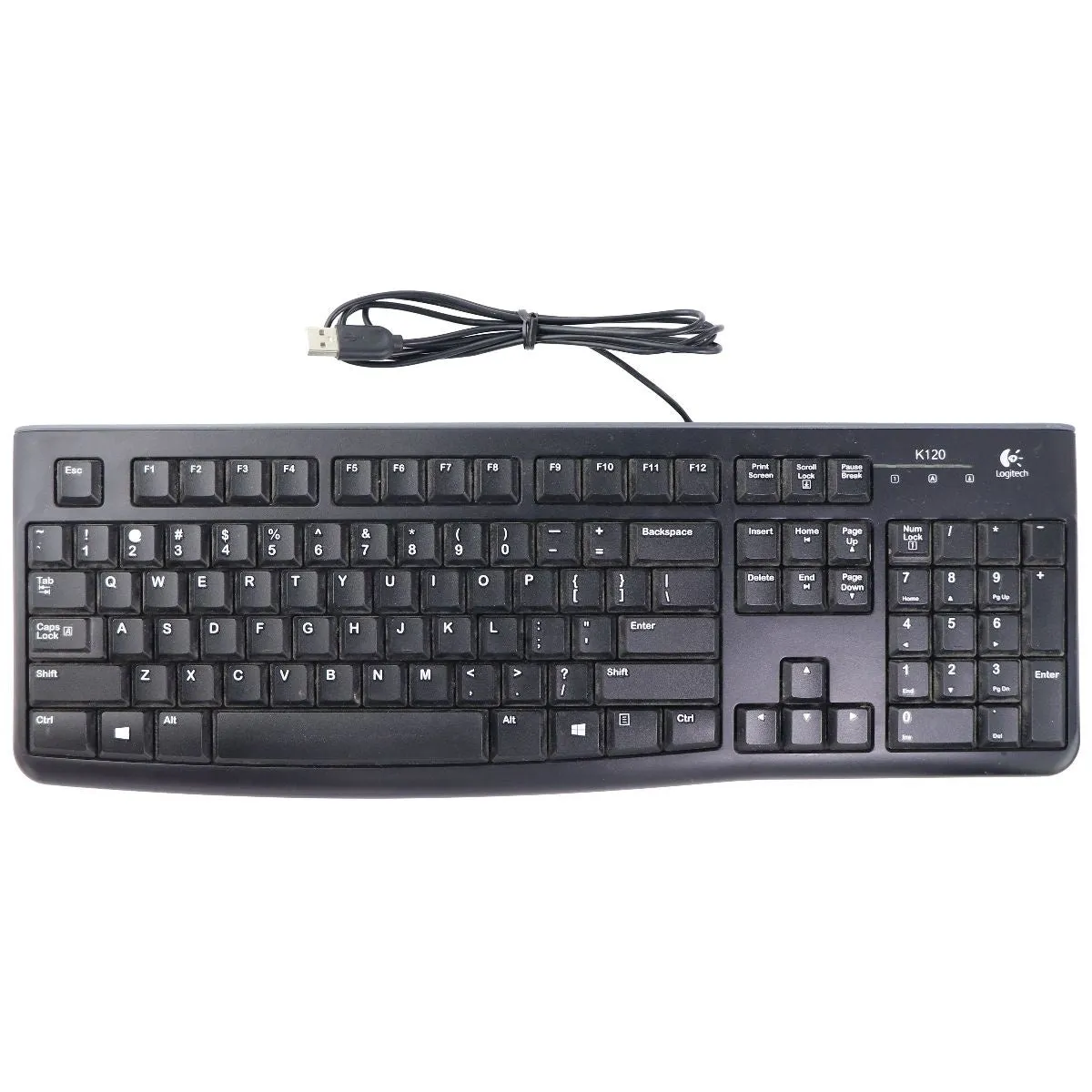 Logitech K120 Wired USB Business Keyboard - Black / Low Profile