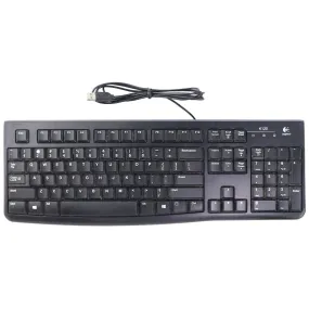 Logitech K120 Wired USB Business Keyboard - Black / Low Profile