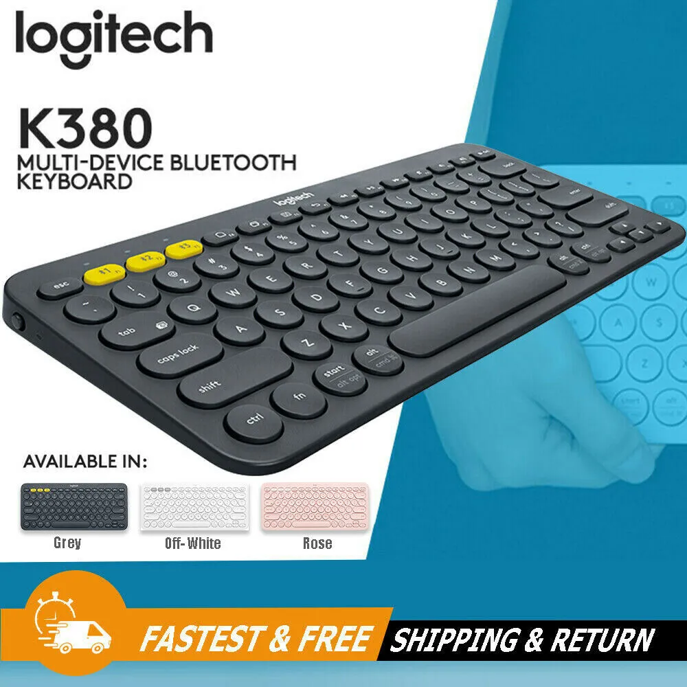 Logitech K380 Portable Multi-Device Wireless Keyboard for PC, Mac, Smartphone