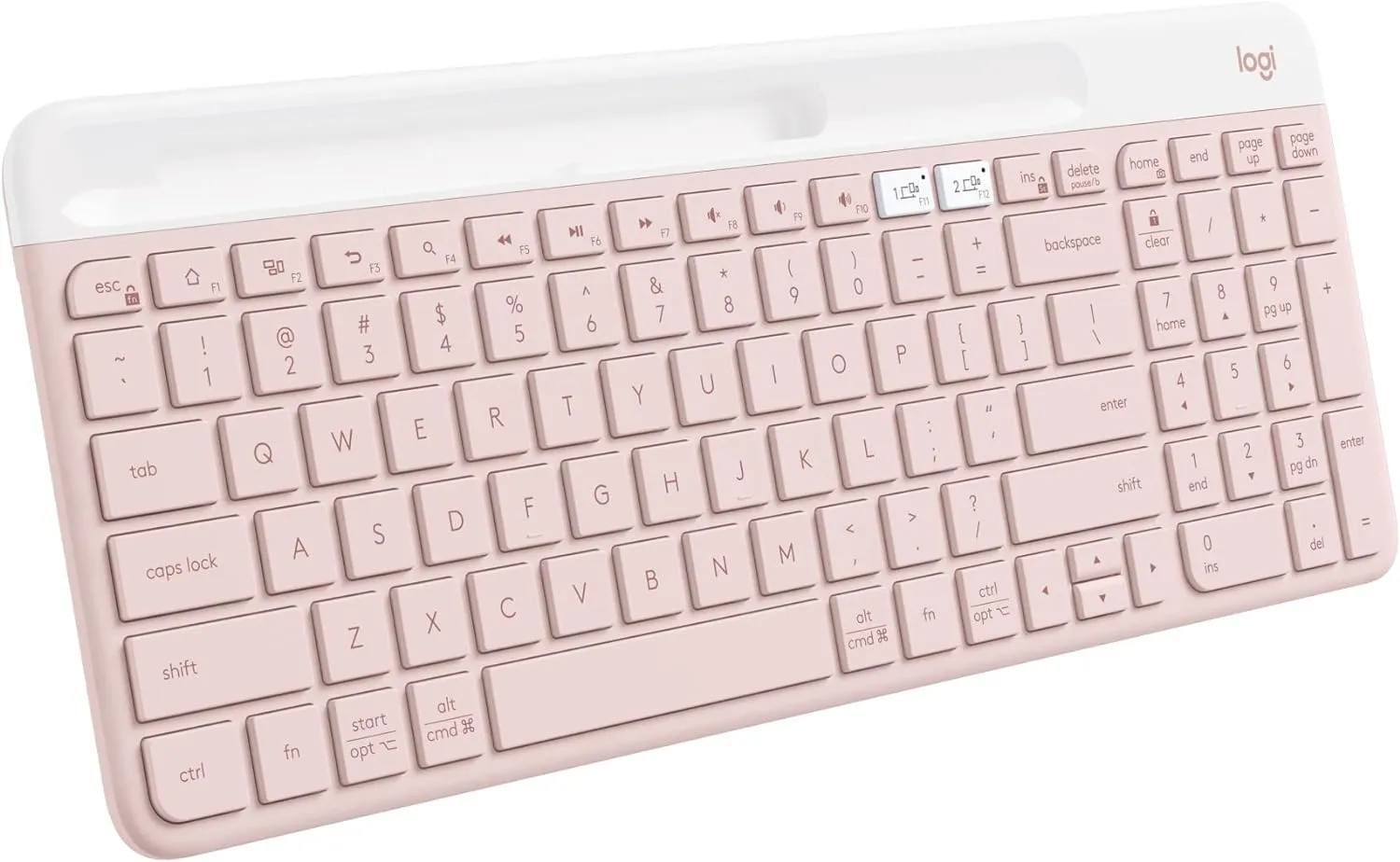 Logitech K580 Slim Multi-Device Wireless Keyboard (English Version) - Rose Pink 玫瑰粉色 920-011329 原裝行貨