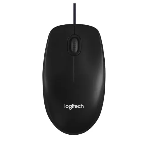 Logitech M90 Wired Mouse - Optical - Cable - Black - USB - 1000 dpi - Scroll Wheel - Symmetrical