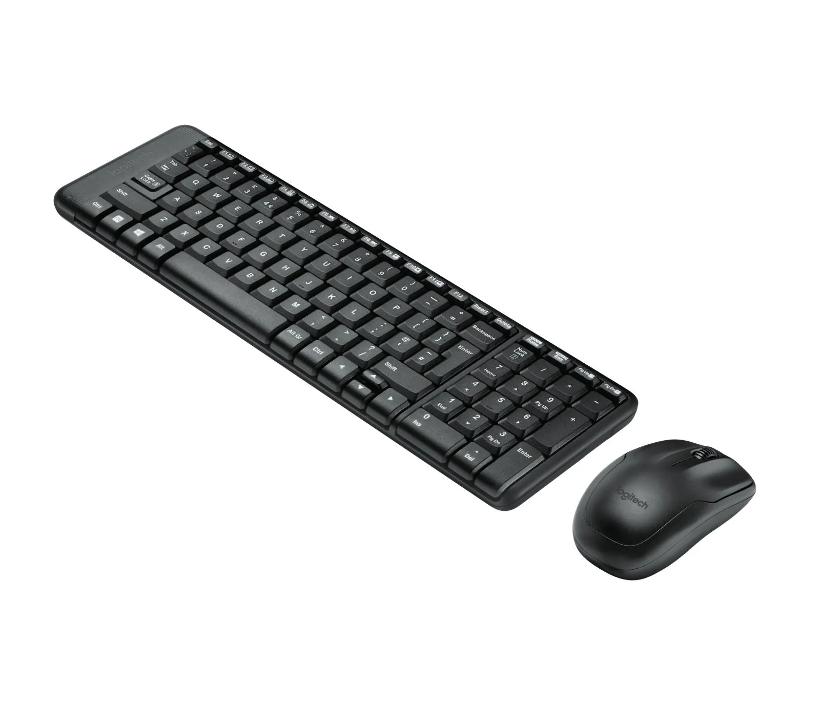 Logitech MK220 Advanced 2.4GHz Wireless Minimalist Keyboard and Mouse Combo with 10m Wireless Range USB Connection