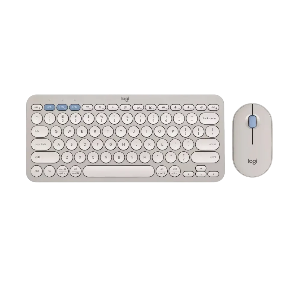 Logitech Pebble 2 Wireless Keyboard and Mouse Combo K380s and M350s | Quiet and Portable | Bluetooth | Logi Bolt