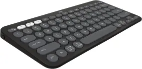 Logitech Pebble Keys 2 K380s, Multi-Device Bluetooth Wireless Keyboard Tonal Graphite