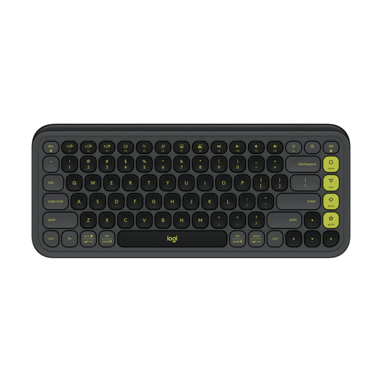 Logitech POP Icon Keys Compact Wireless Bluetooth Keyboard with Bold Design and Customizable Action Keys