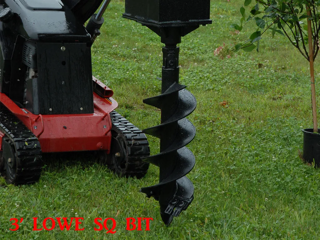 LOWE 3' long auger bits for mini loaders