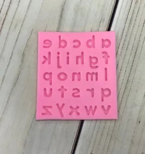 Lower Case Alphabet Silicone Mold