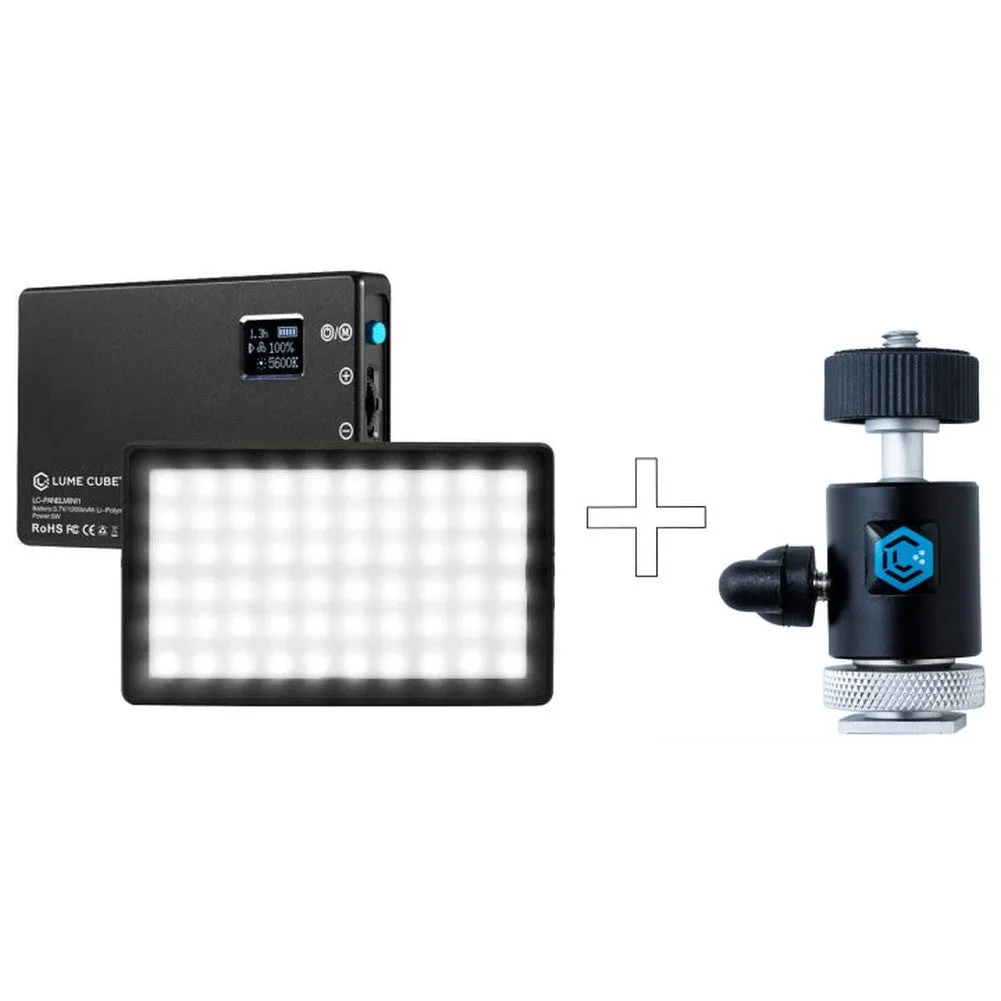 Lume Cube Panel Mini with Ballhead Camera Mount