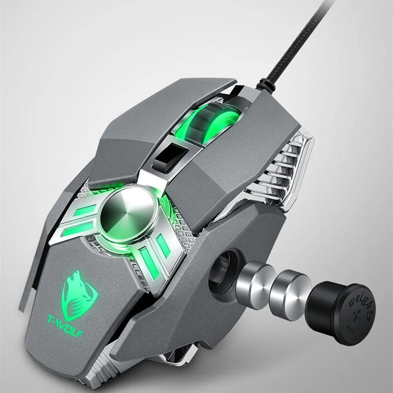 Luminous Weighted Gaming Mouse Desktop