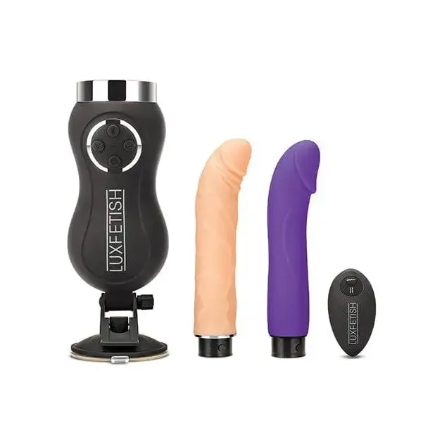 Lux Fetish Rechargeable Thrusting Compact Sex Machine with Remote