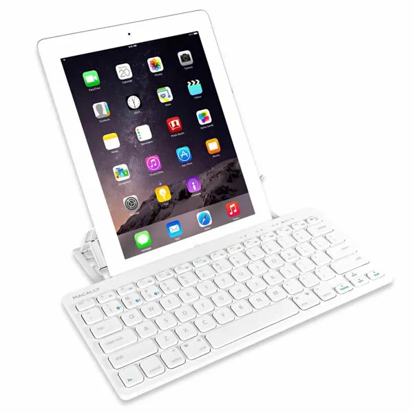 MACALLY Compact Bluetooth Keyboard for iPad, Mac/iPhone