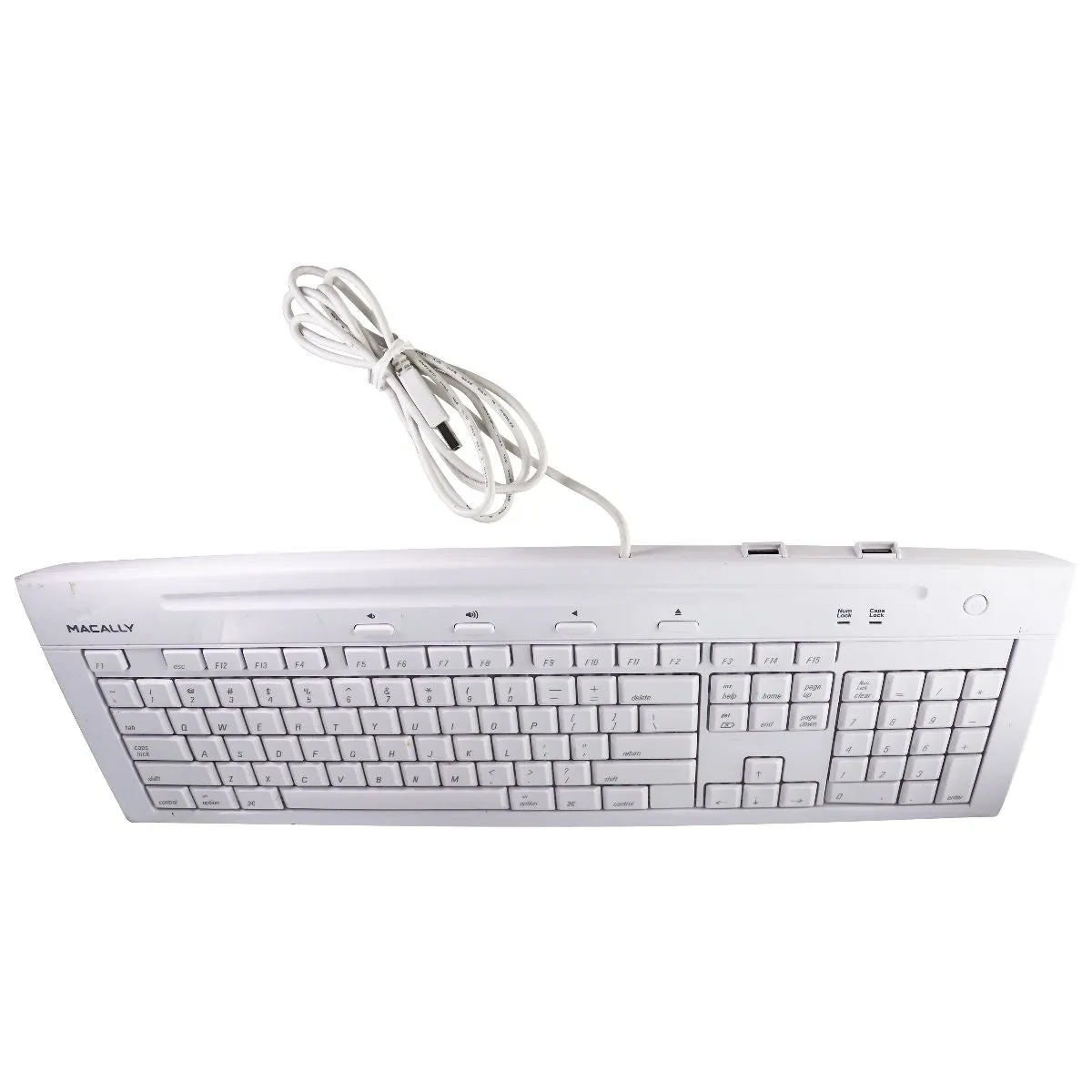 Macally USB 2.0 Universal Computer Keyboard - White (IKEY5)