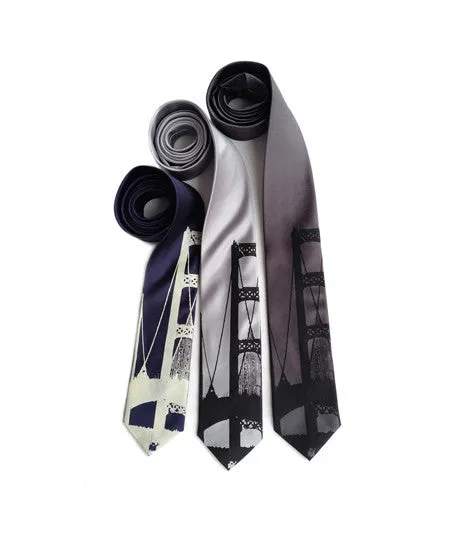 Mackinac Bridge Silk Necktie