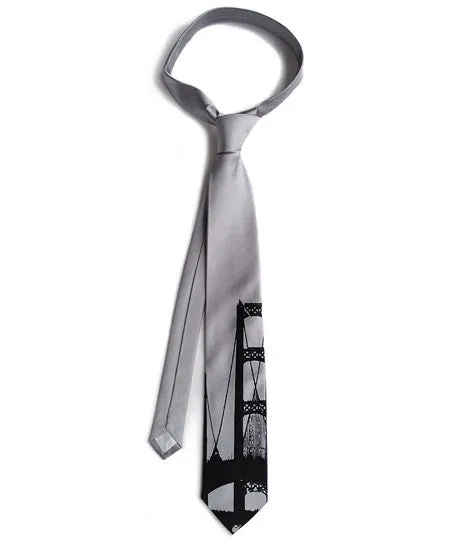 Mackinac Bridge Silk Necktie