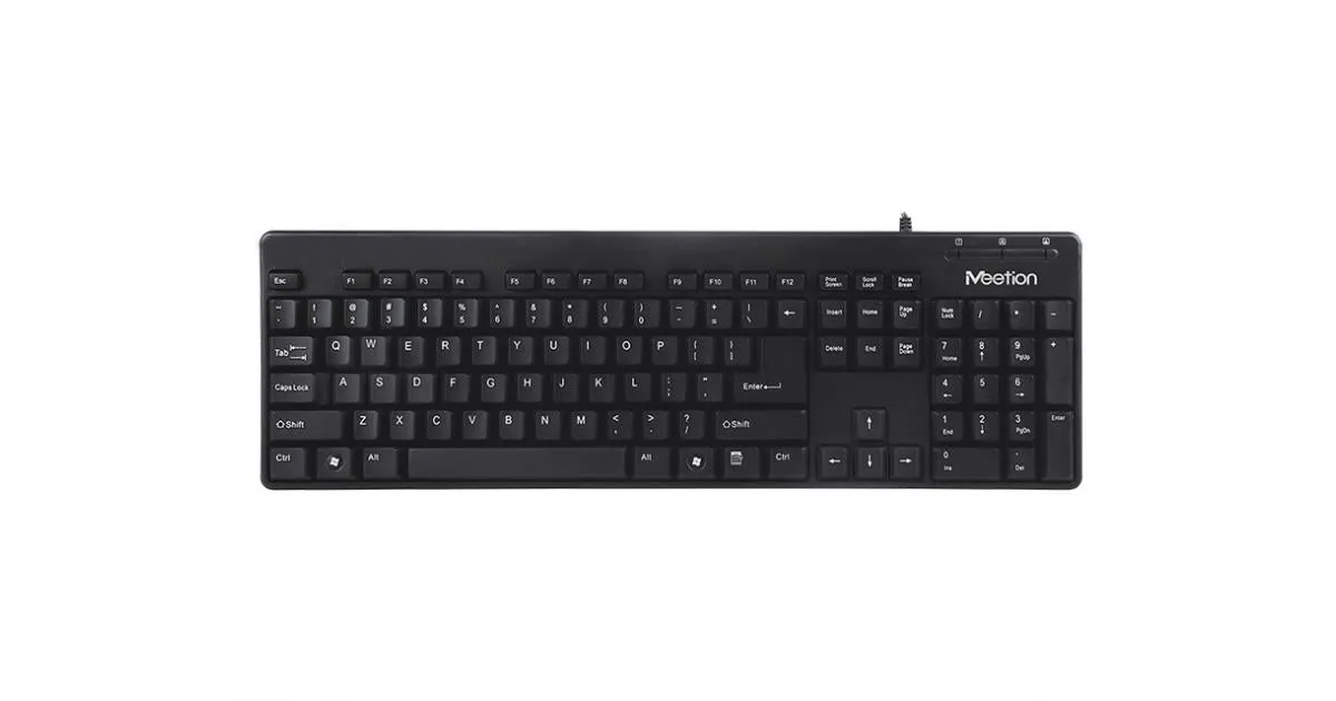 Meetion Usb Standard Corded Keyboard Mt-Ak100