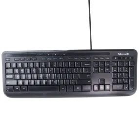 Microsoft Wired USB Keyboard 600 for Windows & More - Black