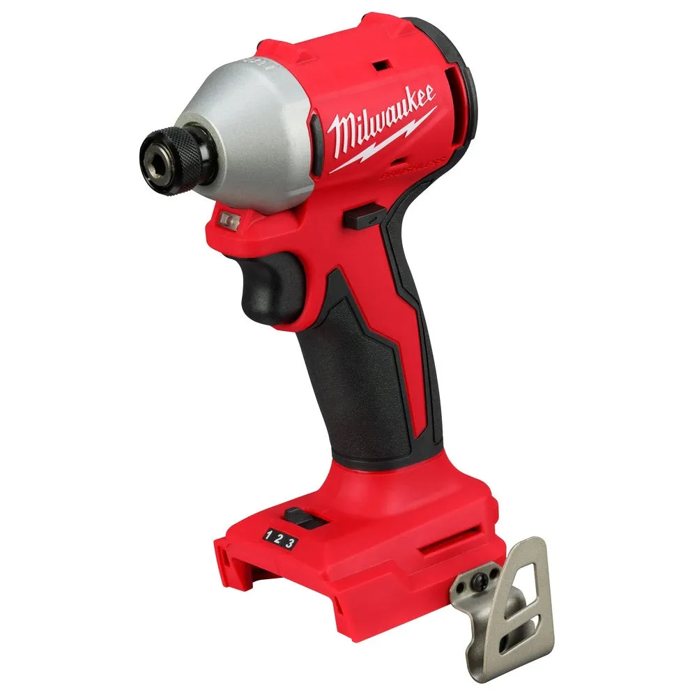 Milwaukee 3651-20 M18 Compact Brushless 1/4" Hex 3-Speed Impact Driver