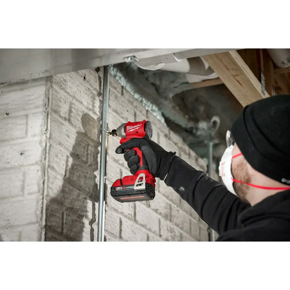 Milwaukee 3651-20 M18 Compact Brushless 1/4" Hex 3-Speed Impact Driver