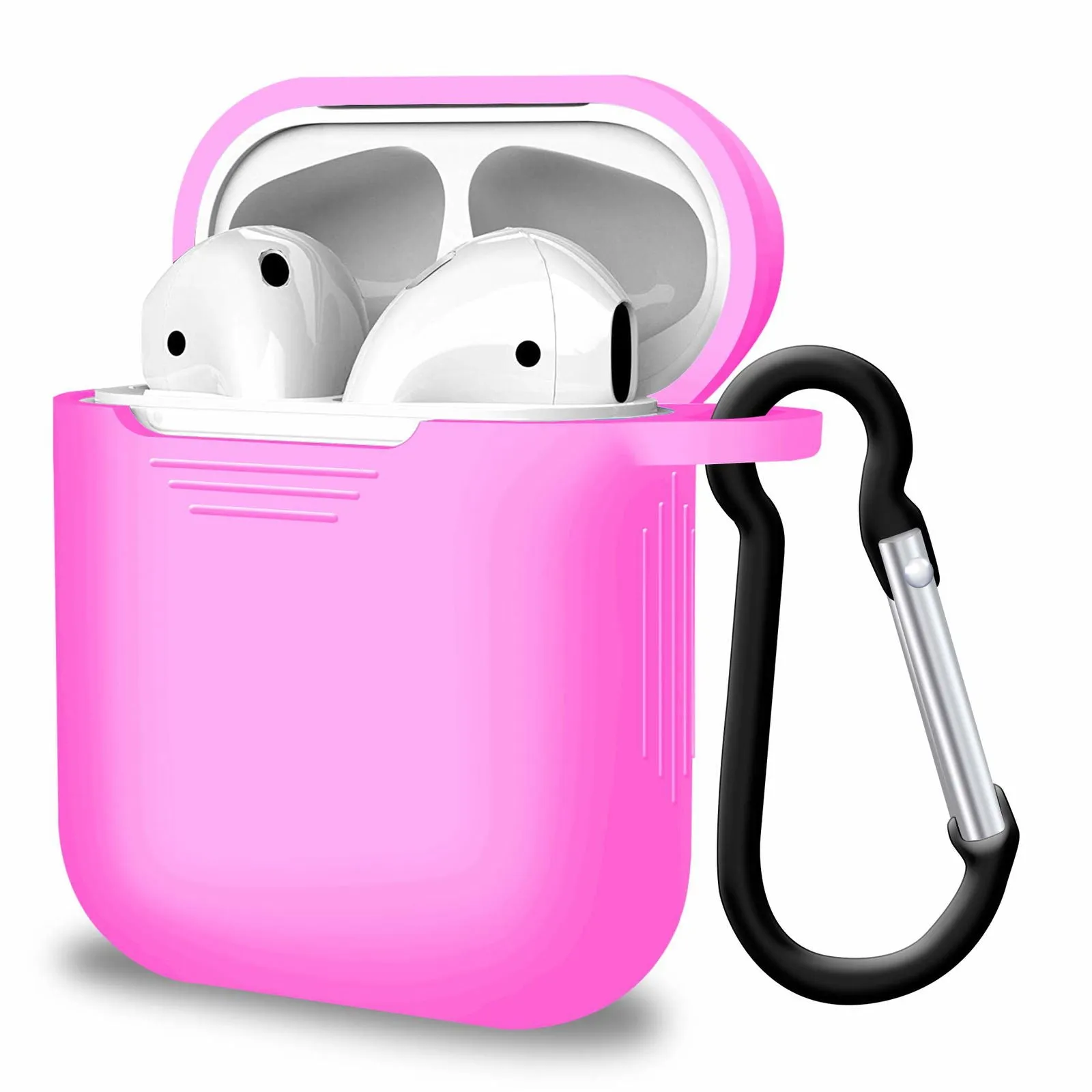 Multicolour Apple Airpods 1 2 Case with Keychain Wireless charging