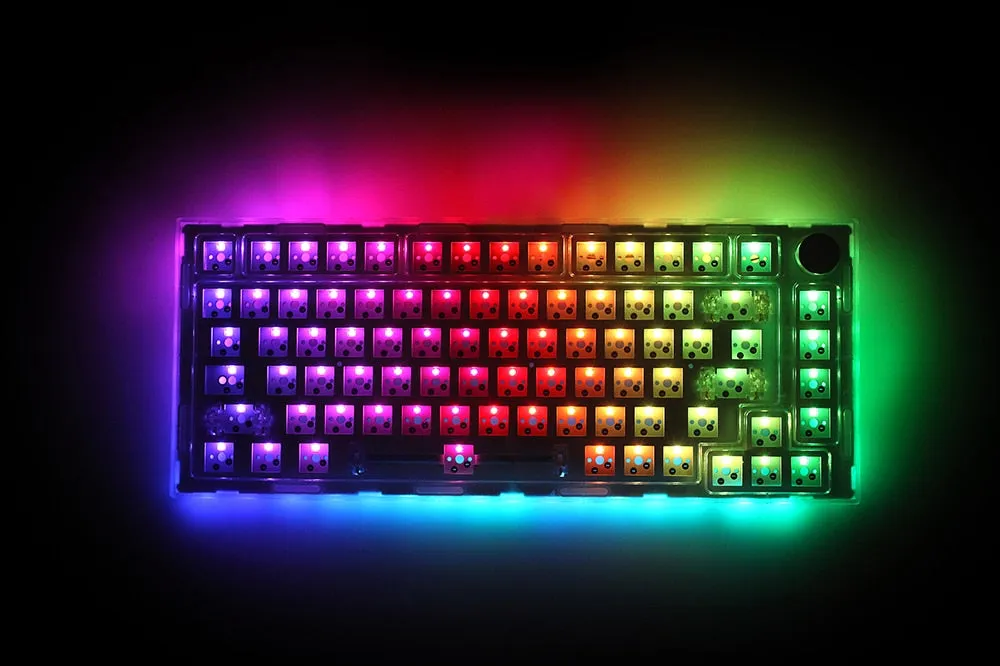 NextTime N75 X75 75% Bluetooth 2.4G 3 Mode Gasket Mechanical Keyboard kit PCB Hot Swappable Switch RGB led Next Time 75